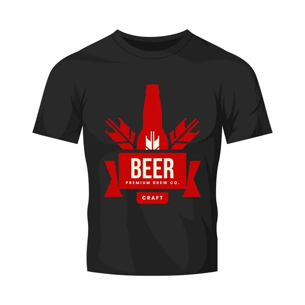 Signo Logotipo Vectores Cerveza Artesanal Moderna Para Bar Pub Tienda — Vector de stock