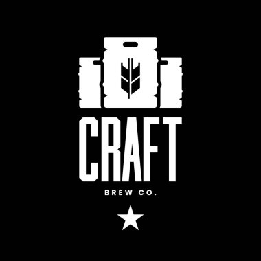 Modern zanaat bira içecek vektör logo işareti için bar, pub, mağaza, brewhouse veya siyah arka plan üzerine izole bira. Premium Kalite fıçı logo illüstrasyon. Bira Festivali moda t-shirt rozet tasarım.