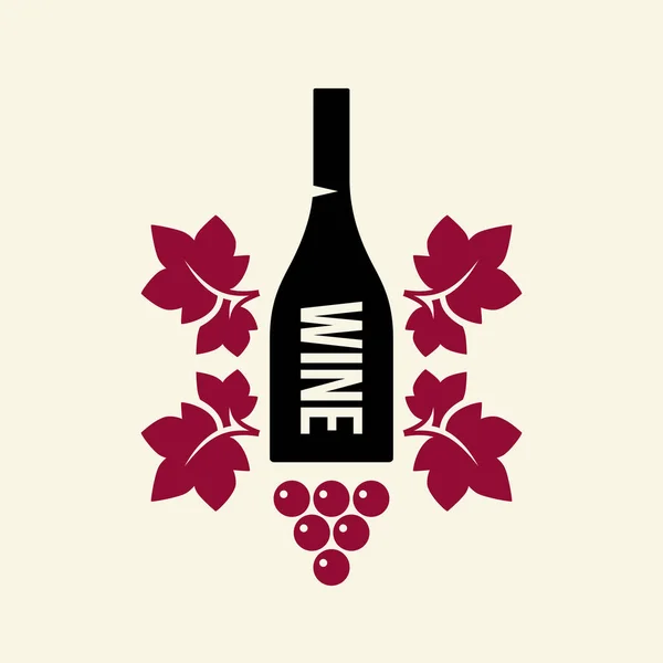 Signe Logo Vecteur Vin Moderne Pour Taverne Restaurant Maison Boutique — Image vectorielle