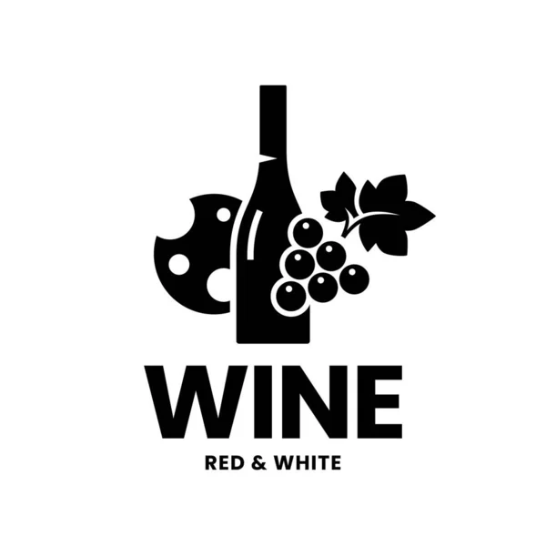 Nowoczesne Wino Logo Wektor Znak Dla Tawerny Restauracja Dom Sklep Ilustracja Stockowa
