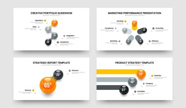 Tıbbi Teklif 4523 Seçenek Diyagram Kaydırağı Tasarım Paketi. Piyasa Portföyü Dört Beş İki Üç Adım Grafik Sunum Şablonu Vektör Resimleme Koleksiyonu.