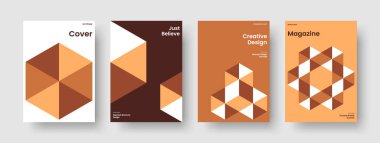 Modern Kitap Kapağı Şablonu. Yaratıcı Rapor Tasarımı. Geometrik Broşür Düzeni. El ilanı. İş sunumu. Poster. Pankart. Geçmişi. Not defteri. Broşür. Portföy. Haber bülteni. Katalog. Günlük