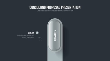 Yatırımcı Performans Çerçeve Tasarım Vektörü İllüstrasyonu. Finansal Büyüme 1 Adım Diyagram Slayt Gösterisi Düzeni. Şirket Portföyü Bir Element Bilgi Kaydırma Şablonu.