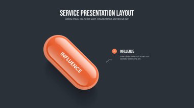 Piyasa Büyümesi Bir Adım Bilgisel Kayma Düzeni. Finansal Gelişim Çerçeve Tasarım Vektörü İllüstrasyonu. Reklam Çözümü 1 Element Diyagramı Sunum Şablonu.