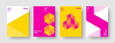 Geometrik İş Sunum Düzeni. Modern Flyer Şablonu. Soyut Kitap Kapağı Tasarımı. Geçmişi. Rapor verin. Broşür. Pankart. Poster. Katalog. Haber bülteni. Not defteri. Broşür. Marka Kimliği