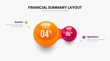 Basit Görsel Kaydırma Şablonu Vektör İllüstrasyonu. Ürün Performansı İki Element Grafik Tasarımı. Asgari Analiz 2 Seçenek Bilgisel Slayt Gösterisi Düzeni.