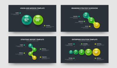 Ürün Görselleştirme 2345 Element Grafik Tasarım Paketi. Eğitim Analizi İki Üç Dört Beş Seçenek Slayt Gösterisi Şablon Vektör Resimleme Koleksiyonu.