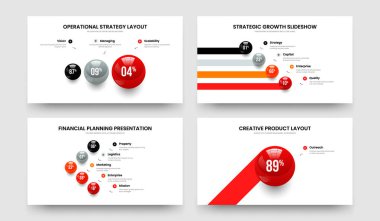 Pazarlama Tahmini 3401 Seçenek Grafik Kaydırağı Tasarım Vektör Resimleri Koleksiyonu. İş Stratejisi 3415 Element Diyagramı Şablonu Ayarlandı.