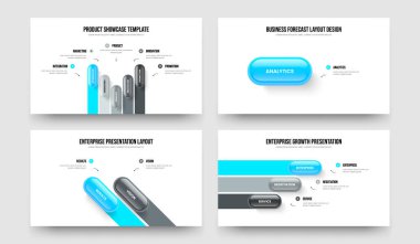 Şirket Geliştirme 5123 Seçenek Diyagram Çerçeve Tasarımı Seti. Yaratıcı Kampanya Beş Bir İki Üç Adım Bilgi Sunum Şablonu Vektör İllüstrasyon Koleksiyonu.