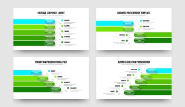 Piyasa Büyümesi Beş Dört Adım Diyagram Kaydırma Şablonu Vektör Resimleri Koleksiyonu. İş Gösterisi 54 Seçenek Bilgisel Çerçeve Tasarımı Ayarları.