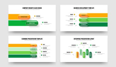 Profesyonel Gelişim 235 Element Diyagramı Şablon Koleksiyonu. İş Analizi İki Üç Dört Beş Seçenek Bilgileri Sunum Düzeni Vektör Çizim Paketi.