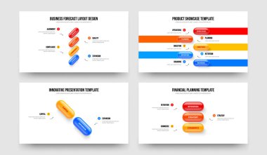 Ürün Önerisi 4-5-2-3 Element Diyagram Slayt Gösterisi Tasarım Vektörü Resimleri Koleksiyonu. İş Planı 4523 Adım Bilgi Kaydırma Yerleşimi Ayarları.
