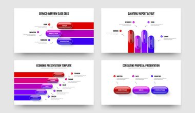 Yatırımcı Portföyü Üç Dört Beş Adım Diyagram Sunum Şablonu Resmetme Kümesi. Danışmanlık Planlama 345 Element Bilgi Slaytı Tasarım Koleksiyonu.