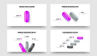 Proje Görselleştirme 1-2-3-4 Seçenek Bilgi Kaydırma Şablonu Resmetme Koleksiyonu. Kampanya Danışmanlık 1234 Element Diyagramı Çerçeve Düzeni Paketi.