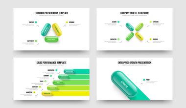 Kurumsal Gelişim Üç Dört Beş Bir Seçenek Diyagramı Sunum Düzeni Vektör İllüstrasyon Kümesi. Proje Önerisi 345 1 Element Bilgi Kaydırma Tasarımı Paketi.