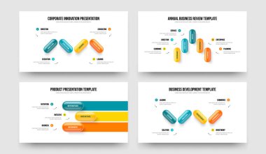 Servis tahminine göre 4-5-3 Element Diyagramı Şablon Vektör Çizimi. Modern Çözüm 453 Adım Bilgi Kaydırma Tasarımı Paketi.