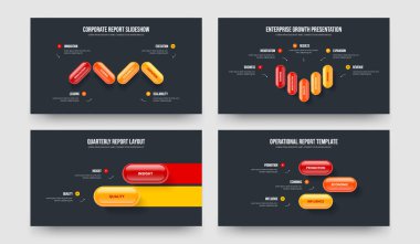 Hizmet Kampanyası Dört Beş İki Üç Basamaklı Diyagram Sunum Tasarım Vektör İllüstrasyon Koleksiyonu. Yaratıcı Brifing 4523 Seçenek Bilgisel Çerçeve Düzeni Paketi.