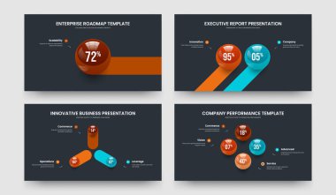 Görsel Danışmanlık Bir İki Üç Dört Adım Grafik Kaydırağı Vektör Çizimi Ayarlanıyor. Zarif Performans 1234 Element Infographic Slayt Gösterisi Tasarım Koleksiyonu.