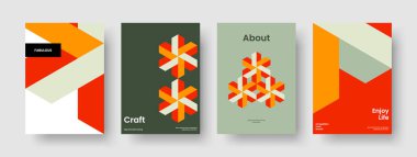 Soyut Rapor Şablonu. İzole Kitap Kapağı Tasarımı. Modern İş Sunumu Mizanpajı. Pankart. El ilanı. Broşür. Poster. Geçmişi. Katalog. Reklamcılık. Haber bülteni. Günlük. Not Defteri