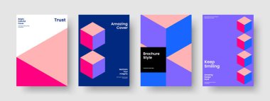 Soyut Kitap Kapağı Tasarımı. Geometrik Broşür Düzeni. İzole Rapor Şablonu. Poster. Pankart. İş sunumu. El ilanı. Geçmişi. Dergi. Haber bülteni. Broşür. Reklamcılık