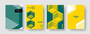 Yaratıcı Broşür Tasarımı. Modern Kitap Kapağı Şablonu. İzole Rapor Düzeni. Poster. İş sunumu. El ilanı. Geçmişi. Pankart. Dergi. Broşür. Not defteri. Marka Kimliği. Reklamcılık