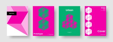 Yaratıcı İş Sunum Şablonu. Soyut Sancak Tasarımı. İzole edilmiş Flyer düzeni. Broşür. Kitap kapağı. Geçmişi. Rapor verin. Poster. Not defteri. Portföy. Katalog. El ilanı. Broşür. Dergi