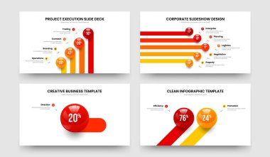 Ürün Önerisi Dört Beş Bir İki Seçenek Kaydırağı Tasarım Vektörü İllüstrasyon Seti. Profil 4512 Element Bilgi Çerçeve Düzeni Paketi.