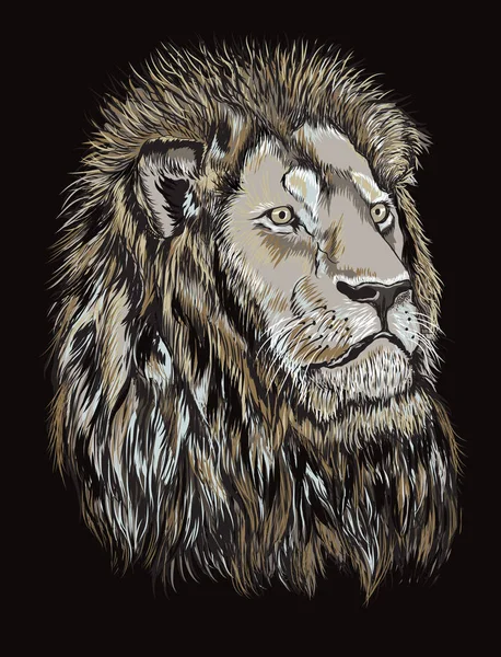 Lion Δροσερό Έργο — Διανυσματικό Αρχείο