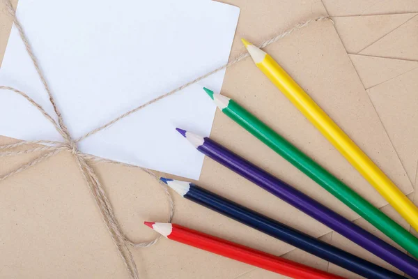 Stationery set for writing and sending letters. — Stock Photo, Image