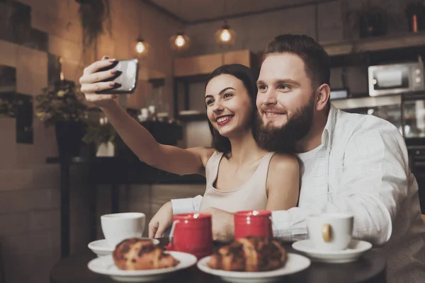 Romantic dinner for a couple in love in a cafe