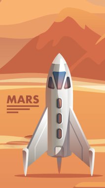 Resimde kolonizasyon Kızıl gezegen astronot