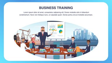 Resimde adam Arap iş eğitimi yürütmektedir