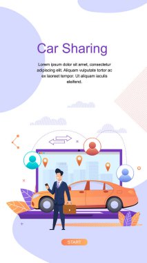 Araba paylaşımı. Araç Kiralama Servisi. Kesirli.