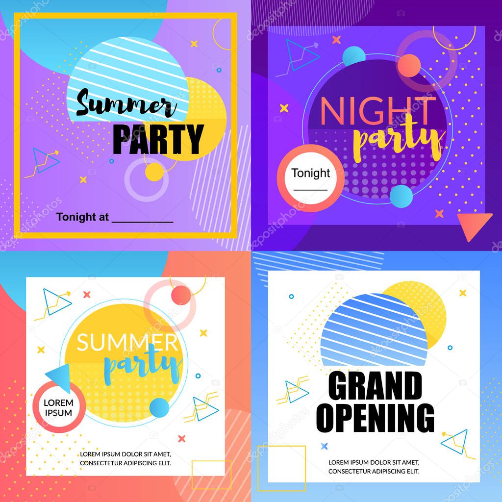 Night Party Summer Party Grand Opening Disco Bar.