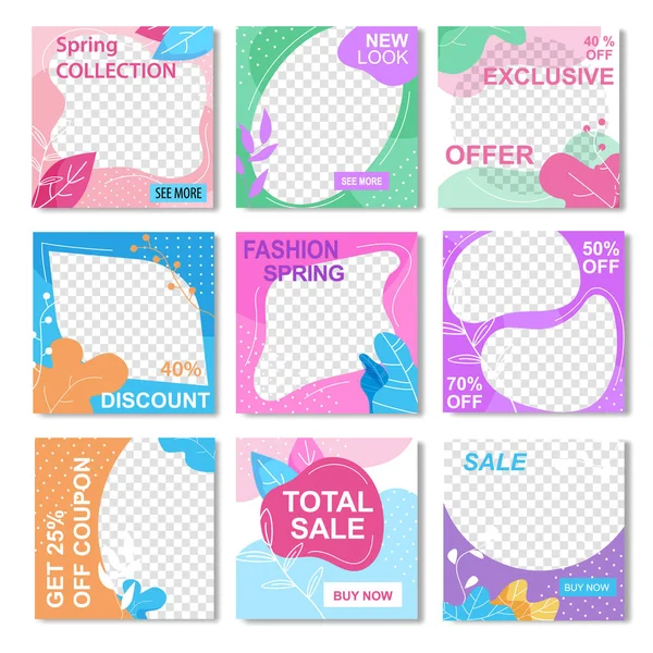 Promo Pack moda sosyal medya bahar satış broşürler