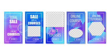 Online Kurslar ve öğreticiler seti için toplam satış.