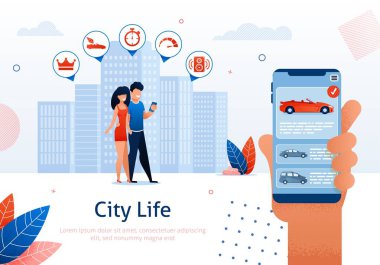 Mobil Uygulama ile Akıllı Telefon Tutan Adam.