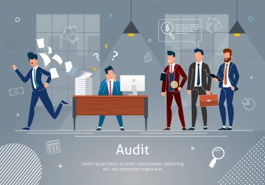 Denetçiler Tarafından Kontrol Edilen İşyerinde Stresli Adam.