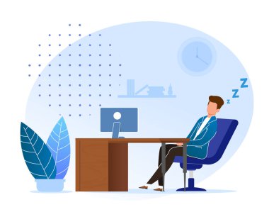 Procrastination Doğru Zaman Karikatür bekliyor.