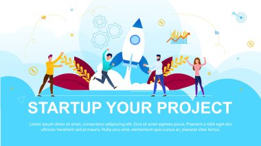 Banner Yazıt Başlangıç Proje Karikatür.