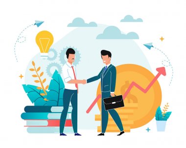 Ofis durum ortaklığı daire Illustration.