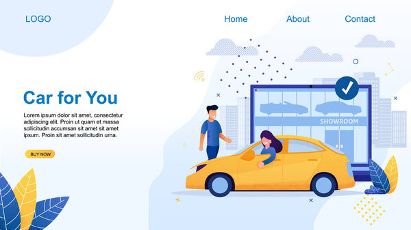 Car for You, Rental Service, Buying in Showroom.