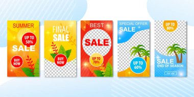 Reklam Kartları Seti En İyi Yaz Satış Teklifleri