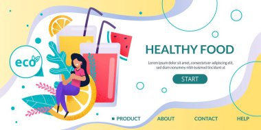 Açılış Sayfası Reklam Organik Sağlıklı Gıda Dükkanı