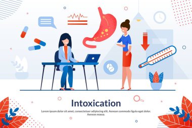 Reklam Afişi Intoxication Flat Yazılır. 