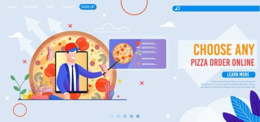 Pizza Sipariş Online, İçerik Menüsü Açılış Sayfası