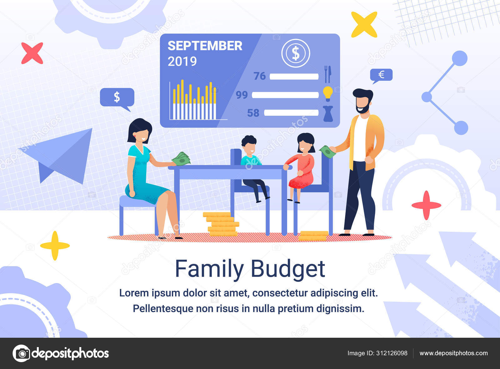 family budget planning stock vectors royalty free family online family budget