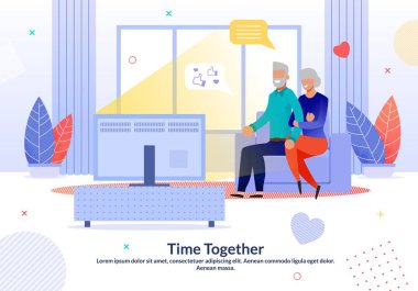 Mutlu Olgun Çift Evde Birlikte Zaman Geçirir