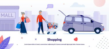 Süpermarket Posterlerinde Evli Çiftler Alışverişi