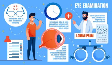 Bright Banner Inscription Eye Examination, Health.